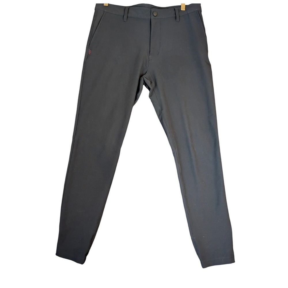 Rhone Men's Black Commuter Modern Jogger Pants Tapered Performance Stretch